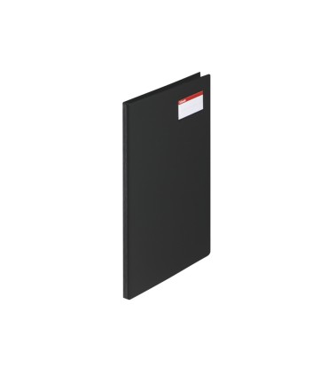 Carpeta esselte miniclips con tapa plastico tarjetero y bolsa interior din a4 color negro