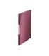 Carpeta leitz escaparate style 40 fundas polipropileno tapa rigida din a4 color rojo granate