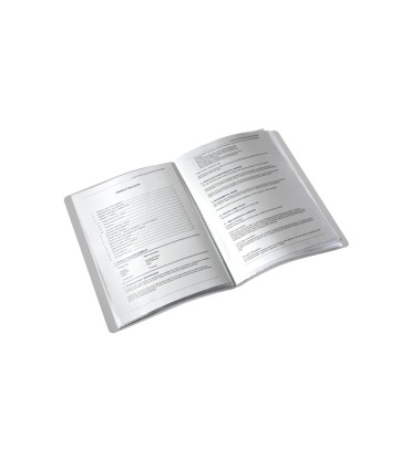 Carpeta leitz escaparate style 40 fundas polipropileno tapa rigida din a4 color rojo granate