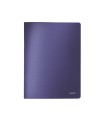 Carpeta leitz escaparate style 40 fundas polipropileno tapa rigida din a4 color azul titan