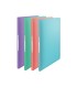 Carpeta esselte escaparate colour breeze 40 fundas polipropileno tapa flexible din a4 colores surtidos
