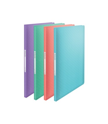 Carpeta esselte escaparate colour breeze 40 fundas polipropileno tapa flexible din a4 colores surtidos