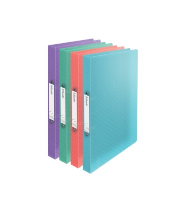 Carpeta esselte colour breeze 2 anillas redondas 25 mm din a4 polipropileno colores surtidos