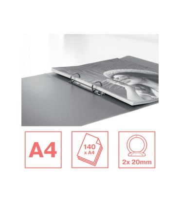 Carpeta esselte colour breeze 2 anillas redondas 25 mm din a4 polipropileno colores surtidos