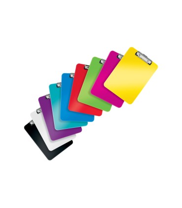 Carpeta leitz wow plastico rigido din a4 con pinza superior color amarillo
