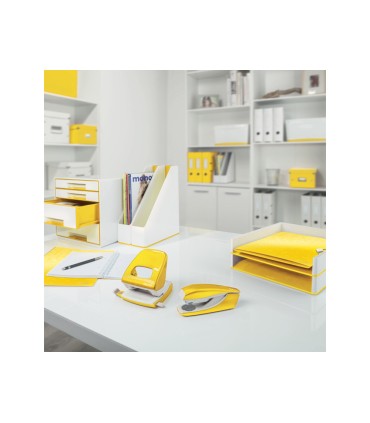 Carpeta leitz wow plastico rigido din a4 con pinza superior color amarillo