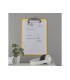 Carpeta leitz wow plastico rigido din a4 con pinza superior color amarillo