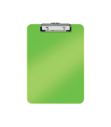 Carpeta leitz wow plastico rigido din a4 con pinza superior color verde