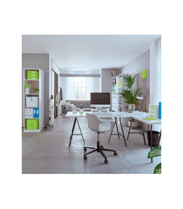Carpeta leitz wow plastico rigido din a4 con pinza superior color verde