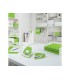 Carpeta leitz wow plastico rigido din a4 con pinza superior color verde