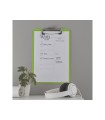 Carpeta leitz wow plastico rigido din a4 con pinza superior color verde