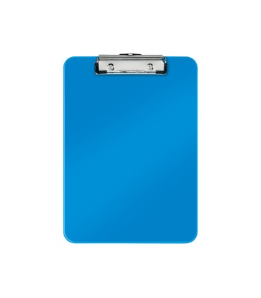 Carpeta leitz wow plastico rigido din a4 con pinza superior color azul