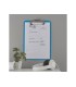 Carpeta leitz wow plastico rigido din a4 con pinza superior color azul