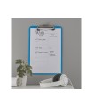 Carpeta leitz wow plastico rigido din a4 con pinza superior color azul