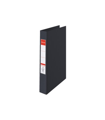 Carpeta esselte 4 anillas 25 mm din a4 plastico forrado color negro