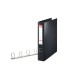 Carpeta esselte 4 anillas 40 mm din a4 plastico forrado color negro