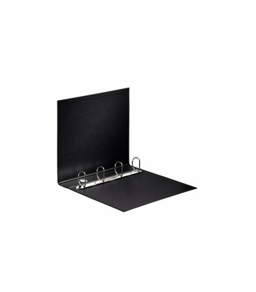 Carpeta esselte 4 anillas 40 mm din a4 plastico forrado color negro