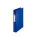 Carpeta esselte 2 anillas 25 mm folio plastico forrado color azul