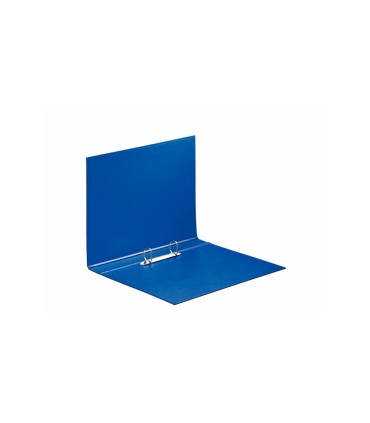 Carpeta esselte 2 anillas 25 mm folio plastico forrado color azul