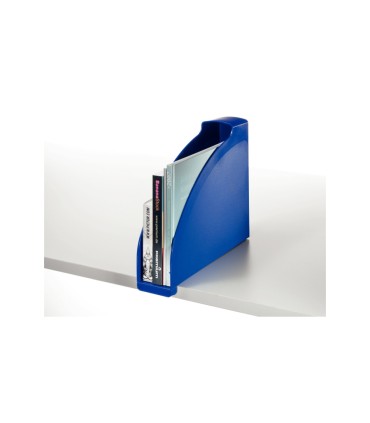 Revistero leitz plus plastico lomo 70 mm color azul 78x300x278 mm