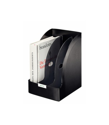 Revistero leitz exclusive plus jumbo poliestireno color negro 213x321x250 mm