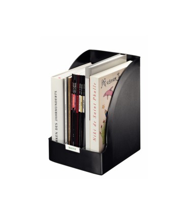 Revistero leitz exclusive plus jumbo poliestireno color negro 213x321x250 mm
