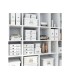 Caja de almacenamiento leitz clickstore mediana color blanco 280x100x370 mm