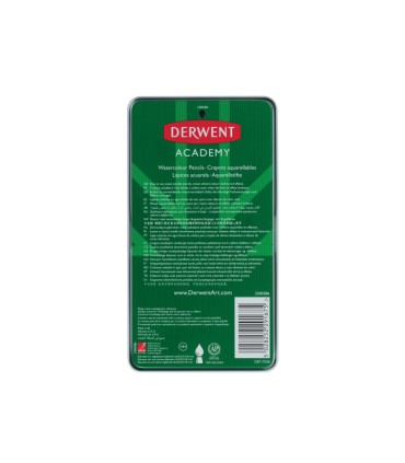 Lapices de colores derwent acuarelable tonos piel caja metalica 12 unidades colores surtidos
