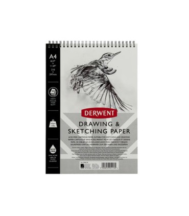Bloc de dibujo esbozo derwent din a4 30 hojas 165g m2