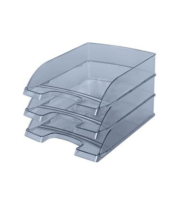 Bandeja sobremesa plastico leitz plus standard color cristal 255x357x70 mm