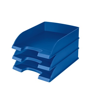 Bandeja sobremesa plastico leitz plus standard color azul 255x357x70 mm