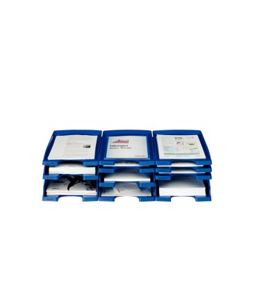 Bandeja sobremesa leitz plus slim transparente 255x35x357 mm