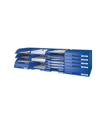 Bandeja sobremesa leitz plus slim transparente 255x35x357 mm