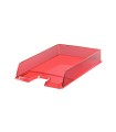 Bandeja sobremesa plastico esselte europost color rojo transparente 250x350x65 mm