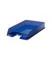 Bandeja sobremesa plastico esselte europost color azul oscuro transparente 250x350x65 mm