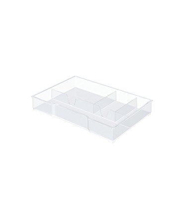 Bandeja organizadora leitz wow para bucs de cajones color transparente 245x165x33 mm