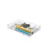 Bandeja organizadora leitz wow para bucs de cajones color transparente 245x165x33 mm