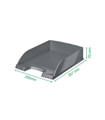Bandeja sobremesa plastico leitz wow color fucsia 255x357x70 mm