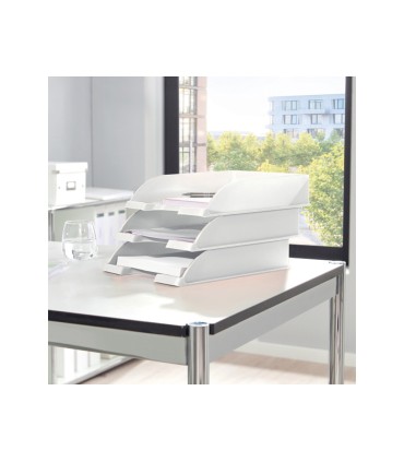 Bandeja sobremesa plastico leitz wow color blanco 255x357x70 mm