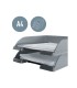 Bandeja sobremesa plastico leitz wow color azul 255x357x70 mm