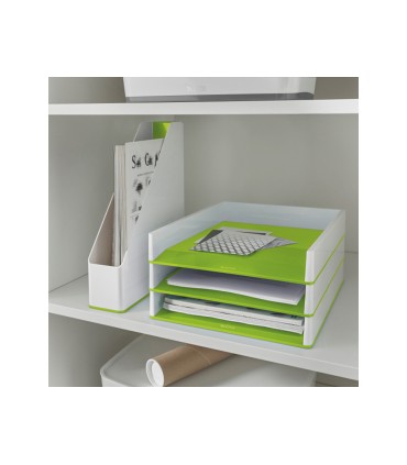 Bandeja sobremesa plastico leitz wow dual blanco verde 267x49x336 mm