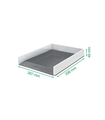 Bandeja sobremesa plastico leitz wow dual blanco fucsia 267x49x336 mm
