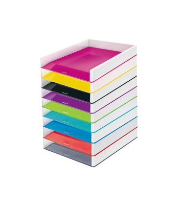 Bandeja sobremesa plastico leitz wow dual blanco fucsia 267x49x336 mm
