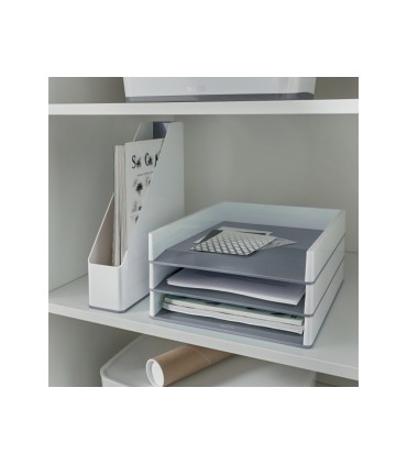 Bandeja sobremesa plastico leitz wow dual blanco gris 267x49x336 mm