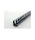 Canutillo gbc plastico 25 mm color negro caja de 50 unidades