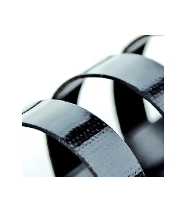 Canutillo gbc plastico 25 mm color negro caja de 50 unidades