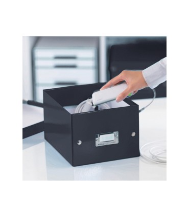 Caja de almacenamiento leitz clickstore pequena color negro 216x160x282 mm
