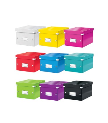 Caja de almacenamiento leitz clickstore pequena color negro 216x160x282 mm