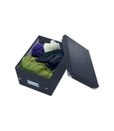 Caja de almacenamiento leitz clickstore pequena color negro 216x160x282 mm