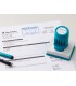 Sello x stamper quix personalizable con fechador color negro 34x54 mm q82